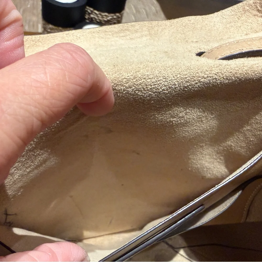 Michael Kors Beige Leather Backpack - Picture 7 of 7